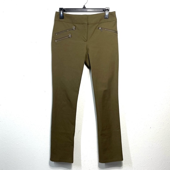 Veronica Beard Roxy Front Zipper Crop Ankle Moto Pants Size 4 Q45 - Picture 7 of 7